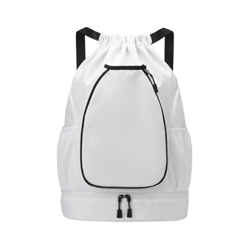 Tennis Backpack White Water-Resistant Large-Capacity