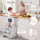 Onasti Toddler Step Stool Adjustable 3 Steps for Kid Potty Training wi 4