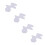 Car Door Lock Fastener Rod Clip White 4 Pack 4