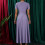 Damen Plus Size Helllila Swingkleid Rundhalsausschnitt Kurz 4