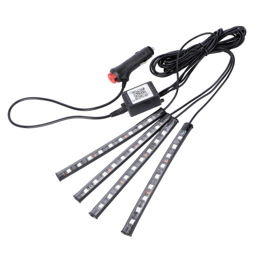 Interior Car LED Strip Light - Flexible, Sound-Activated