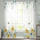Sheer Curtains Yellow Cosmos Bee Design 52x63 Inch Light 1