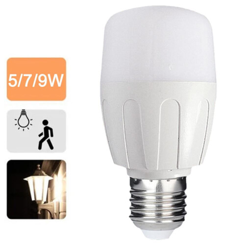 LED Induction Bulb E27 9W Human Body Radar Sensor