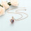 Rozenbloem crematie as hanger ketting 6