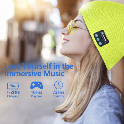 Σκουφάκι Bluetooth με προβολέα LED, επαναφορτιζόμενο, hands-free 2