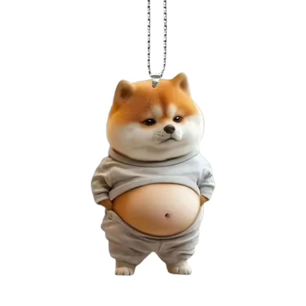 Cat And Dog Car Mirror Pendant Acrylic 2D 1 Piece 9336866222234