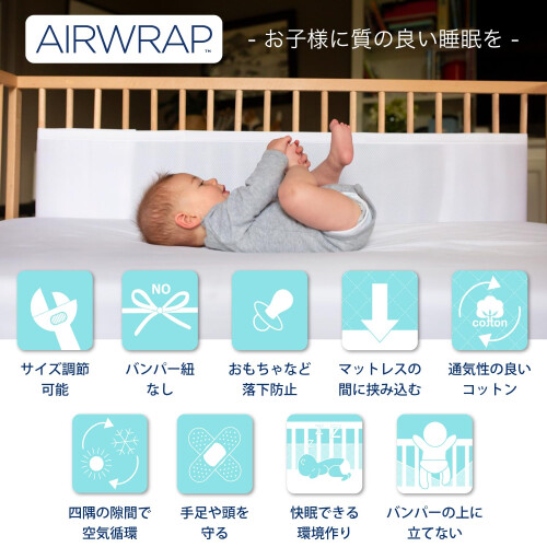 Airwrap 4 Sides Breathable Cot Liner - 2