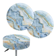 Marble Stripe Bar Stool Cover Cushion 2-Pack 13–15 Inch