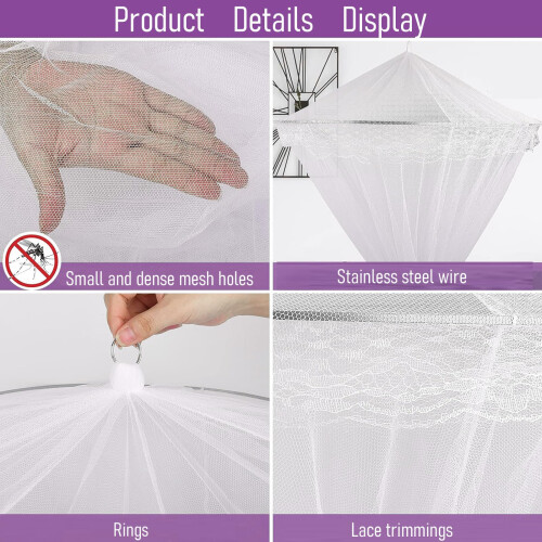 Bed Canopy Mosquito Net for Bed Travel Foldable Mosquito Net Mosquito 2