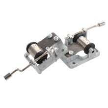 Music Box Mechanism Silver Plated 2 pcs