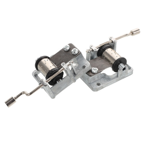 Music Box Mechanism Silver Plated 2 pcs