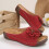 Women's Sandals Comfortable Dressy Red Size 9.5 4
