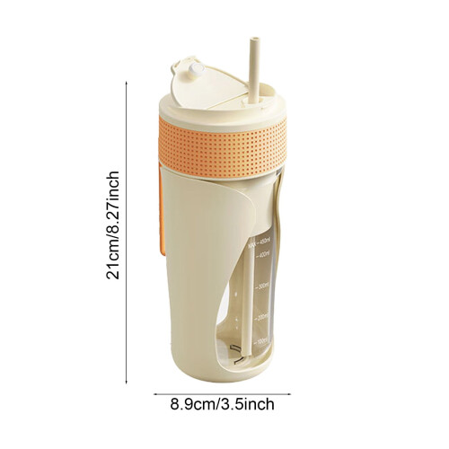 Επαναφορτιζόμενο κύπελλο μπλέντερ USB 450ml με 6 λεπίδες, σχεδιασμός 3D 2