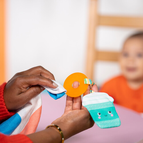 Bright Starts Bright Starts Baby Teether Ring Perfect Pair 2in1 Teether Toy – Coffee 2