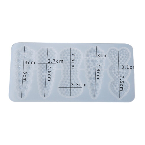 Handmade Crystal Epoxy Resin Mold for Hair Pins