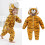 Tigger Flannel Hooded Romper for Toddler Boys 1