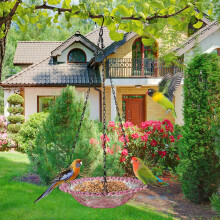 Acrylic Bird Feeder Outdoor Hanging 1 Piece