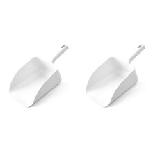 2X Eisschaufel, Kunststoff, Integrierte Lebensmittelschaufel, Zuckerschaufel, Mehl, Getreide, Nüsse, Trockenfrüchte, Melonenkerne, Supermarkt,