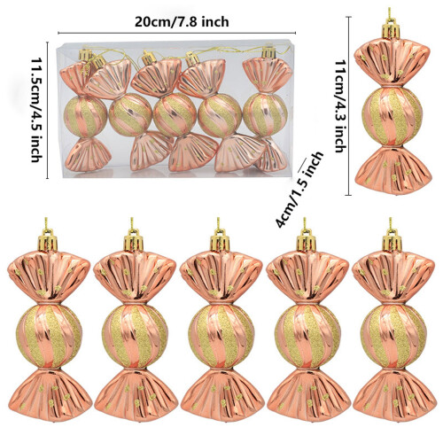Glass Ornament Decorative Gift Box Candy Prop Christmas