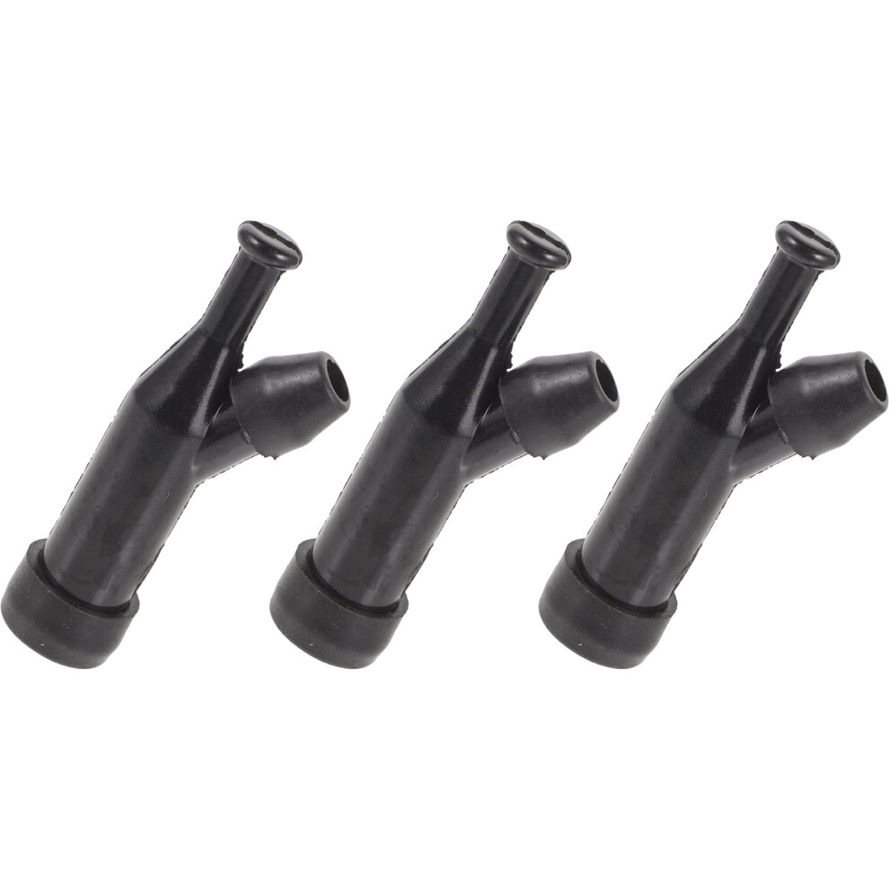 Plastic Spark Plug Cap For Generator 3 Pcs 3.26X0.86x0.86 In 941196155924