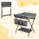 Ezebaby Foldable Baby Changing Table, 4-in-1 Multifunctional Diaper Changing Sta 3