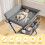 Ezebaby Foldable Baby Changing Table, 4-in-1 Multifunctional Diaper Changing Sta 4