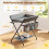 Ezebaby Foldable Baby Changing Table, 4-in-1 Multifunctional Diaper Changing Sta 5