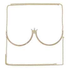 Crystal Body Chain for Women Alloy Bra Chain