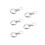 Backpack Zipper Pull Replacement Silver Heart Shape 5 Pack 1