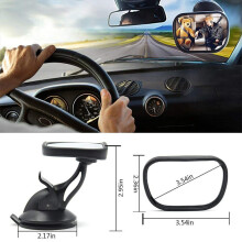 Gasea Baby Car Mirror Rear Facing with Suction Cup, Universal 360