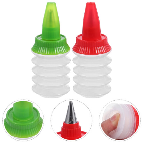 Icing Bottles for Cookie and Cake Decorating 2 Pcs