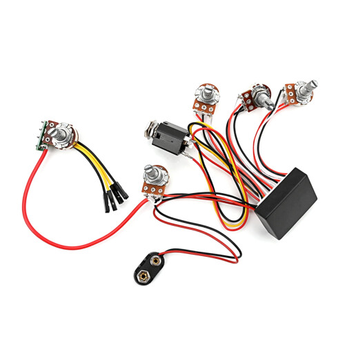 Bass Preamp Circuit with 3-Band Active EQ and Tone Control