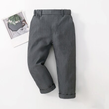 Boys Khaki Twill School Pants Flat Front Elastic Waist 6M-8Y