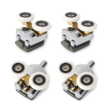 Curved Shower Door Rollers Set 4 pcs 23mm 25mm