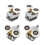 Curved Shower Door Rollers Set 4 pcs 23mm 25mm 1