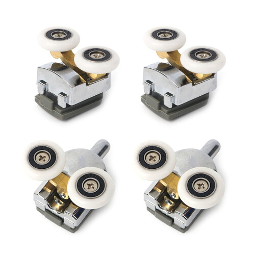 Curved Shower Door Rollers Set 4 pcs 23mm 25mm