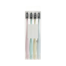 Soft Bristle Toothbrushes for Adults and Kids 4-Pack