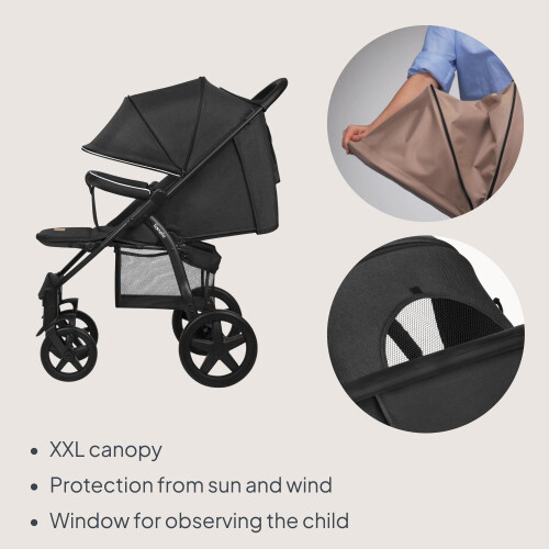 LIONELO Pushchair from Birth to 4 Years Annet Plus Light  Foldable Bug 2