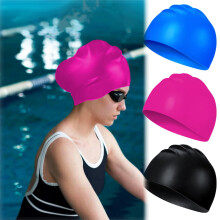Silicone Swimming Cap Pink Waterproof High-Elasticity