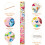 HIFOT Kids Growth Chart Height Measuring Chart Butterfly Canvas Wall H 2