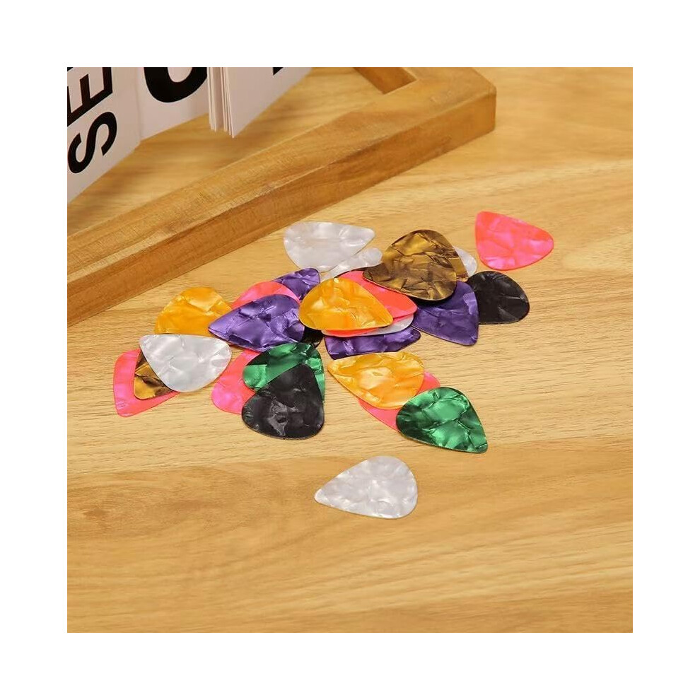 Vayfoni 30Pcs Guitar Picks - Celluloid Plectrums - Assorted Thickness 0.46Mm 0