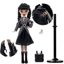 Addams Family Monster Wednesday Doll with Accessories in