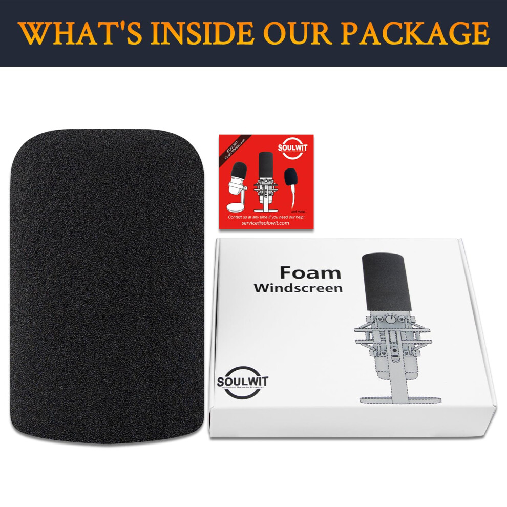 Soulwit Protective Microphone Foam Cover Pop Filter For Hyperx Quadcas