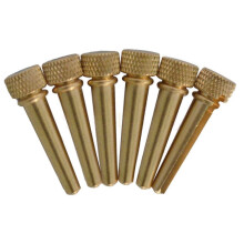Bridge Pins Solid Brass Acoustic Guitar 6 pcs Abalone Dot