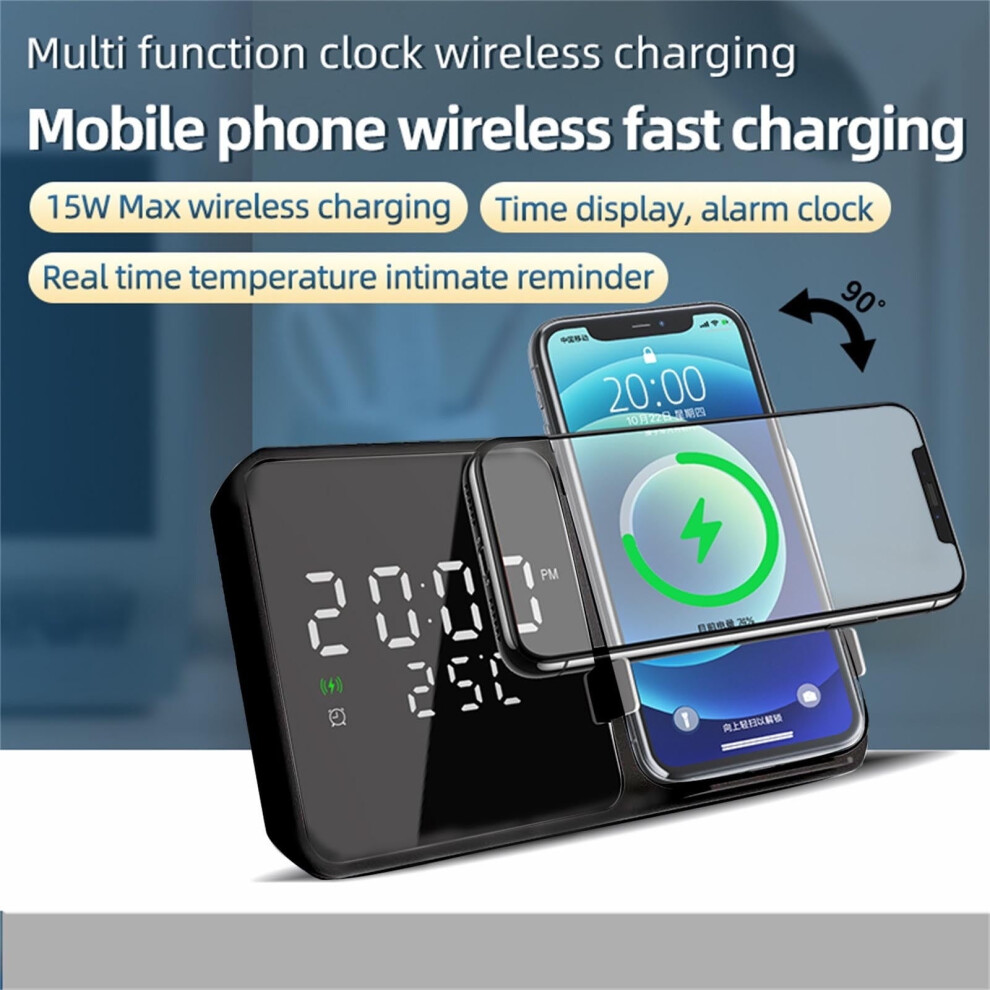 Wireless Charging Station With 15W Clock Lamp 902370278518