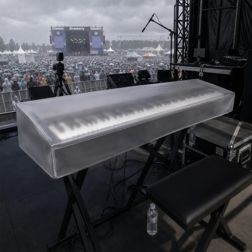 Keyboard Electronic Piano Dust Cover - Matte Transparent Design for St