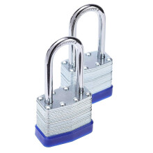 Heavy Duty Laminated Steel Padlock Keyed Alike 2-Pack