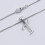 925 Sterling Silver Initial Pendant Necklace 18 inch 4