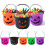 Κουβάς με κολοκύθα Jack O'Lantern για κέρασμα Halloween 1