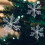 Glitter Snowflake Ornaments Set Silver 3 pcs 1
